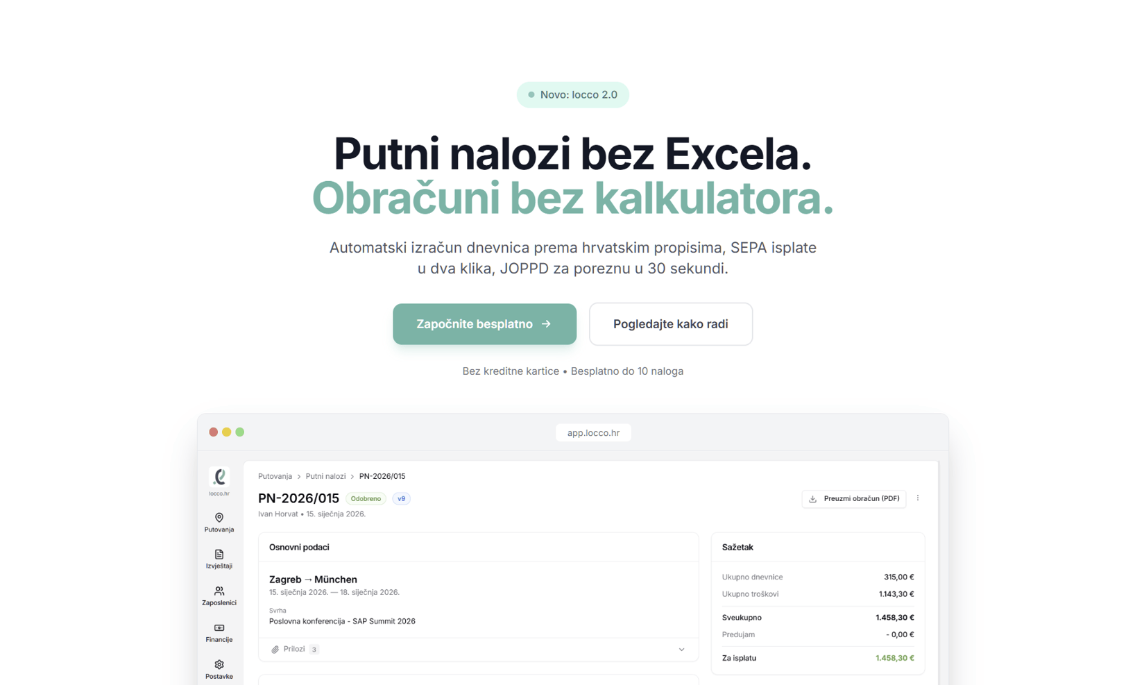 Predstavljamo locco 2.0 – putni nalozi za novo doba